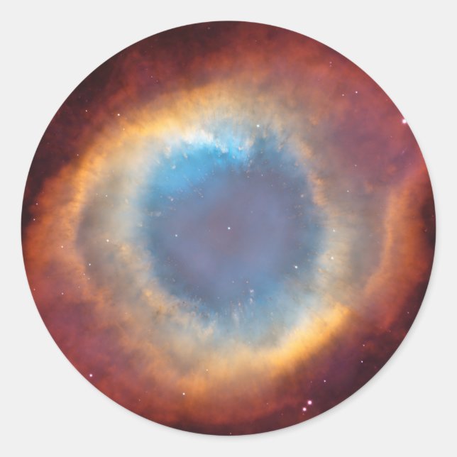 Helix Nebula by Hubble Classic Round Sticker (Front)