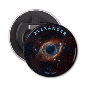 Helix nebula custom name astronomy bottle opener