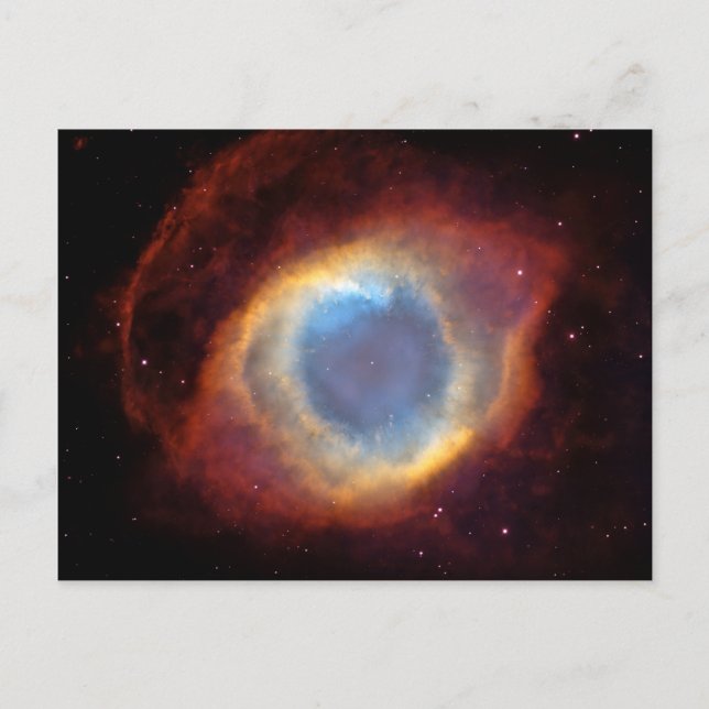 Helix Nebula Hubble Space Postcard (Front)