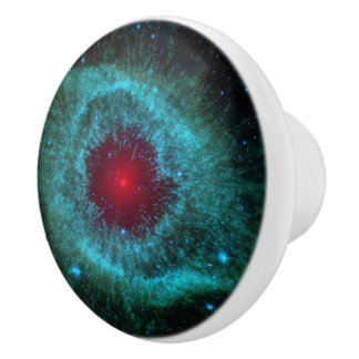 Helix Nebula Space Astronomy Science Photo Ceramic Knob