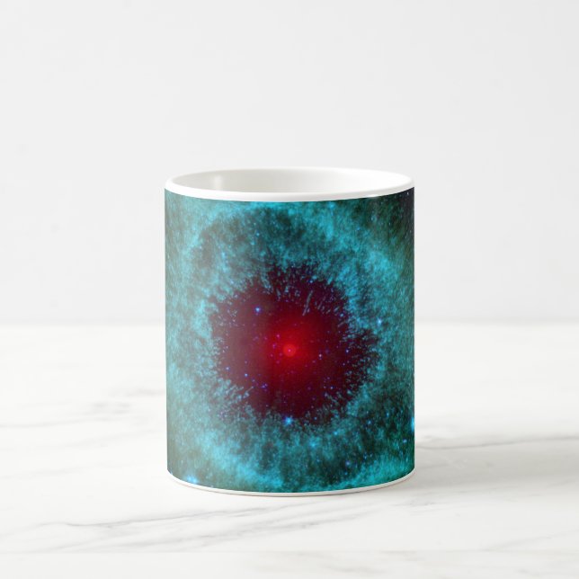 Helix Nebula White Coffee Mug (Center)