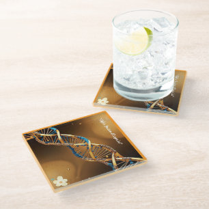 "Helix of Existence" Glass Coaster
