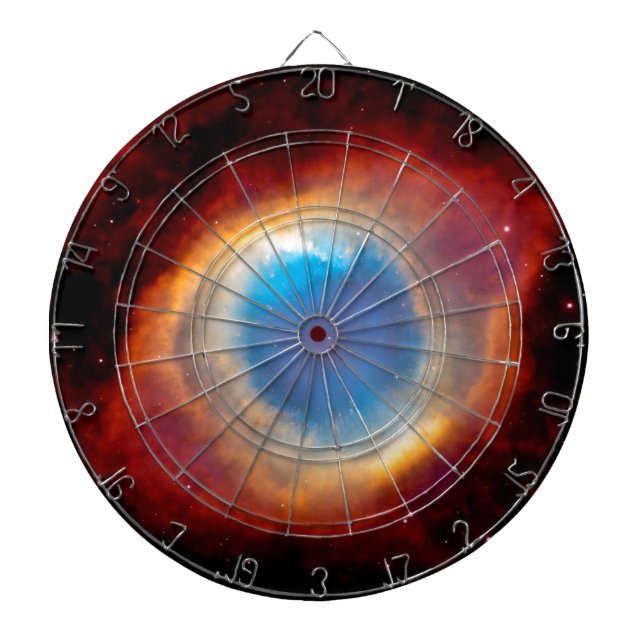 Helix Planetary Nebula NGC 7293 - Eye of God Dartboard (Front)