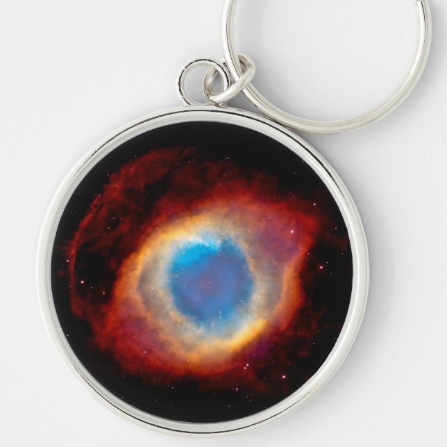Helix Planetary Nebula NGC 7293 - Eye of God Key Ring (Front)