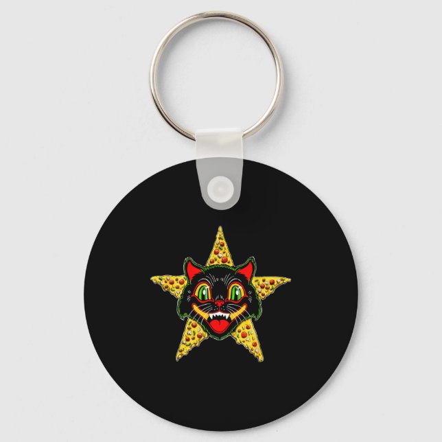 Hell Cat Zza Vintage New  Key Ring (Front)