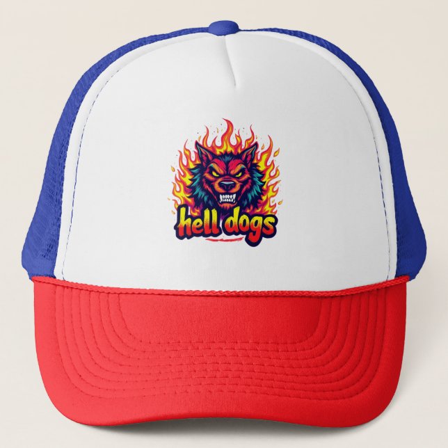 Hell Dogs Trucker Hat (Front)