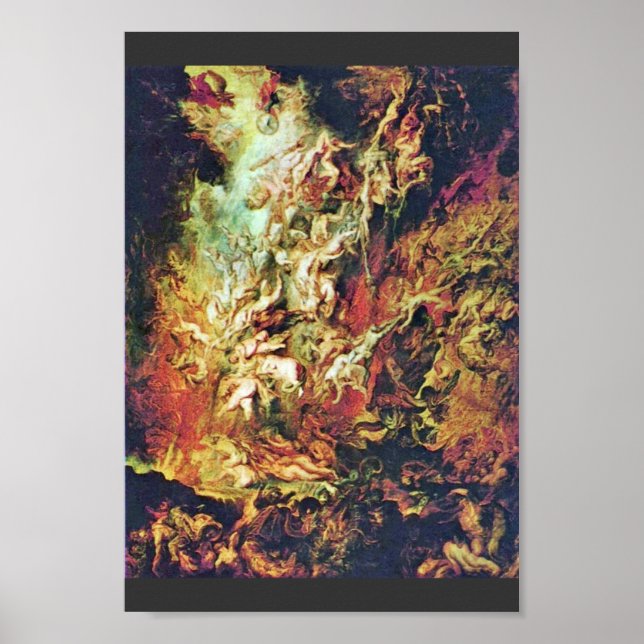 Hell Fall Of The Damned By Rubens Peter Paul Poster (Front)