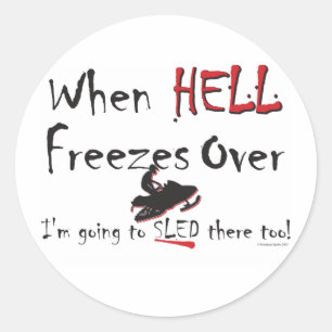 HELL-FREEZES-on-ash-[Conver Classic Round Sticker