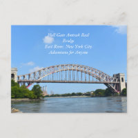 Hell Gate Rail Bridge New York Postcard