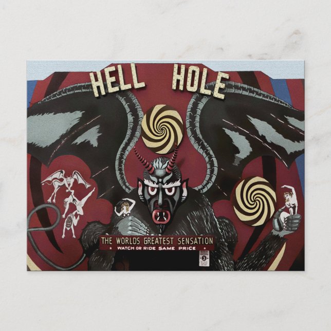 Hell Hole Wildwood NJ Postcard (Front)