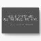 Hell is Empty Shakespeare Quote 