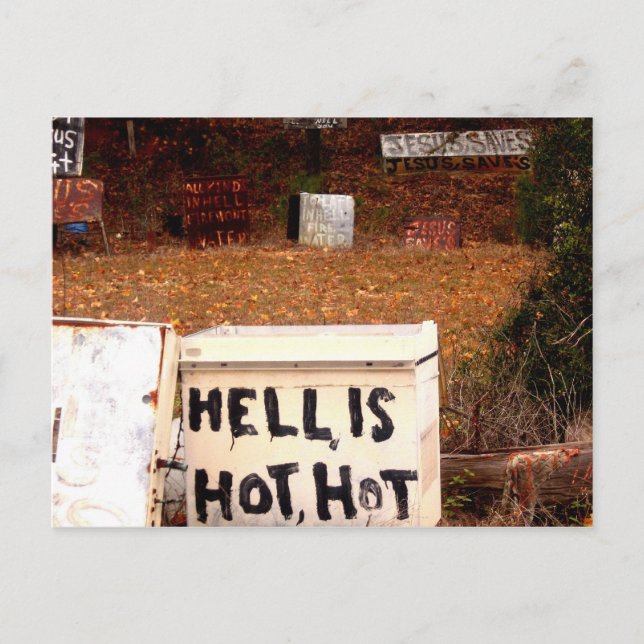 hell is hot postcard (Front)