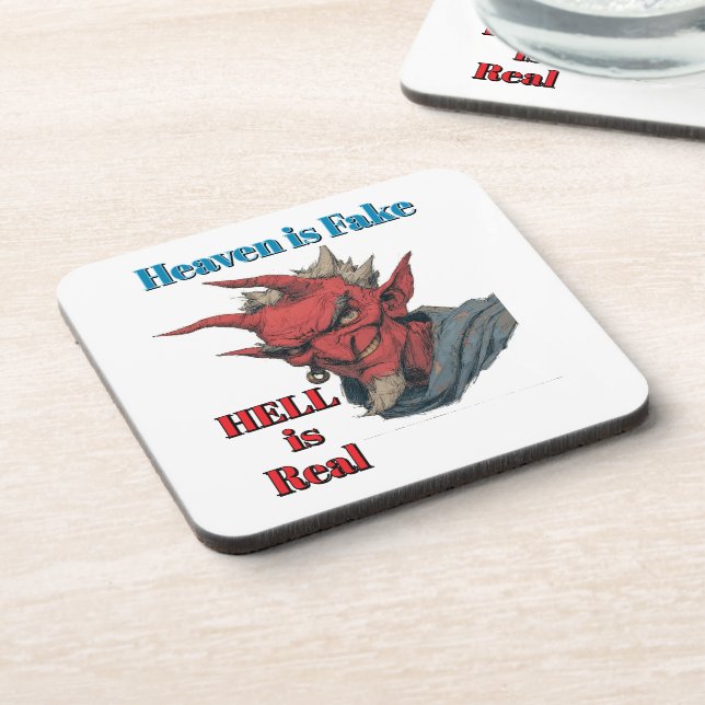 Hell Is Real Beverage Coaster (Left Side)