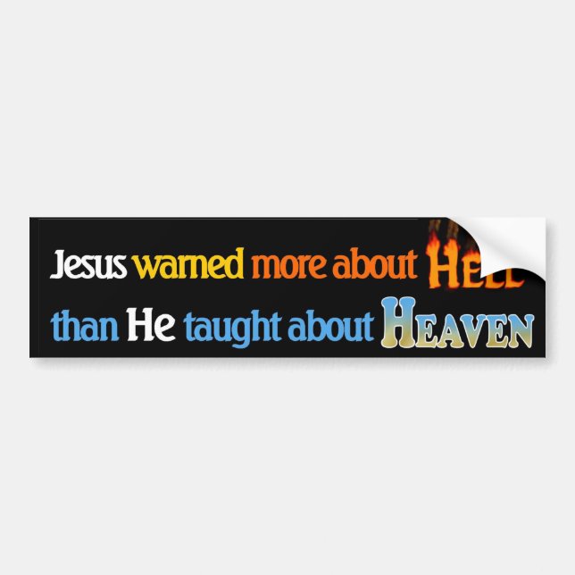 Hell is Real bumper sticker (Front)