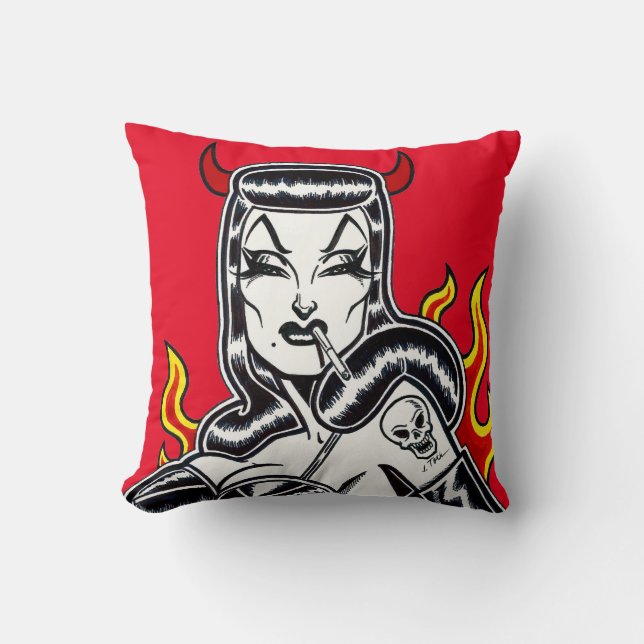 Hell on Heels Cushion (Front)