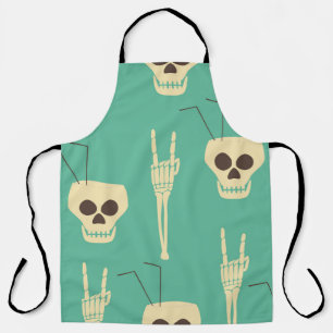 Hell Party: Skeleton Halloween Design Apron