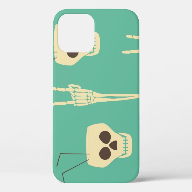 Hell Party: Skeleton Halloween Design Case-Mate iPhone Case (Back)