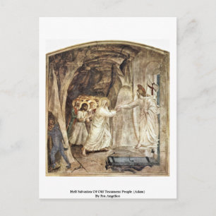 Hell Salvation Of Old Testament People (Adam) Postcard