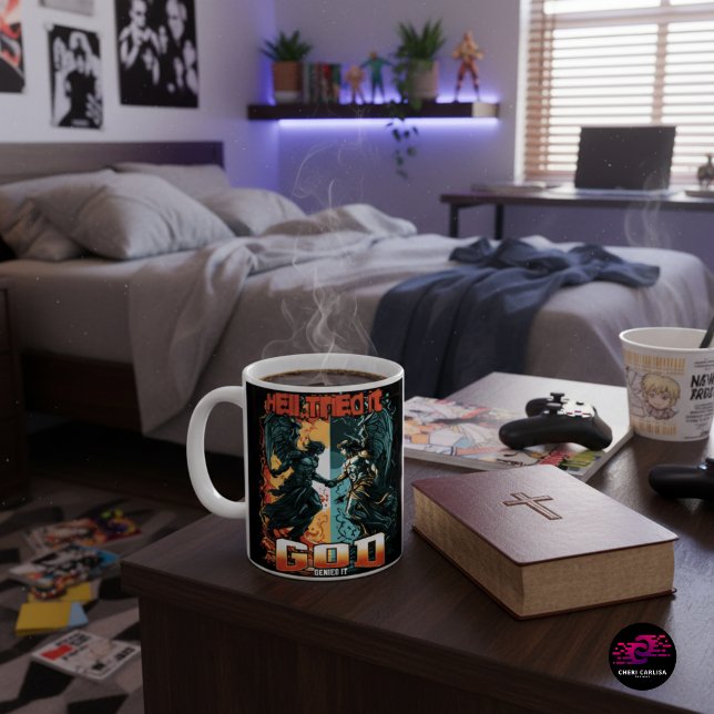 Hell Tried It God Denied It Christian Faith Coffee Mug (Before the day starts, remember who already won.)