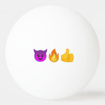 Hell Yeah! Emoji 3-Star Ping Pong Ball