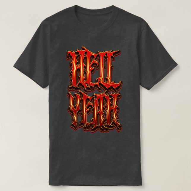 Hell Yeah Lazy Halloween Costume T-Shirt (Design Front)