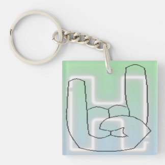 Hella Button Key Ring