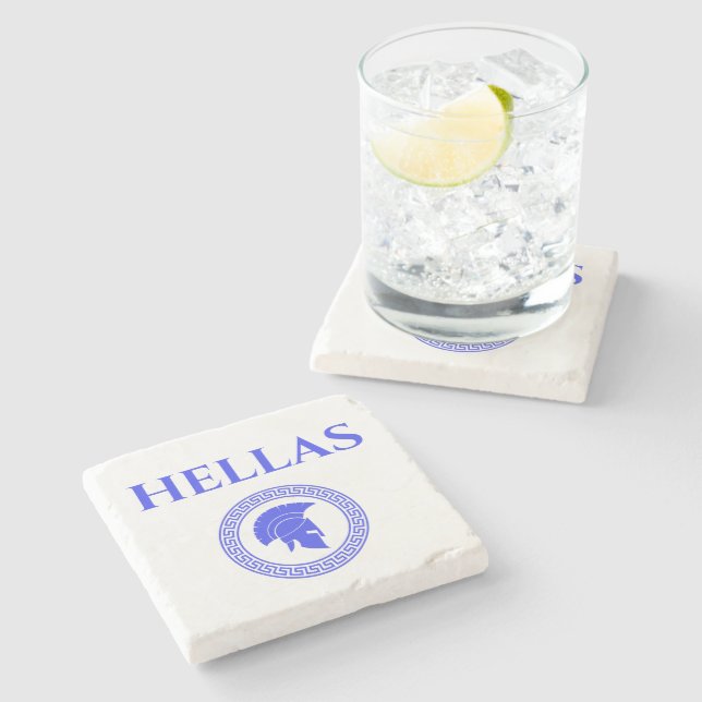 Hellas Spartan  Stone Coaster (Side)