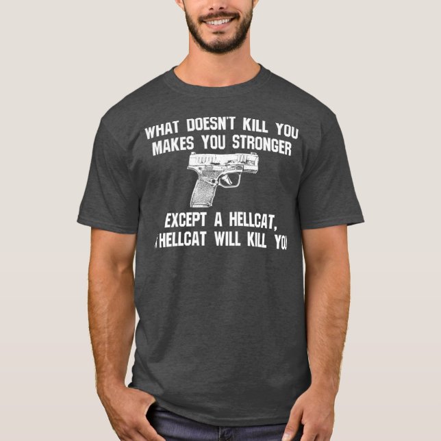 Hellcat Accessories 9mm Pistol Caliber Holster T-Shirt (Front)