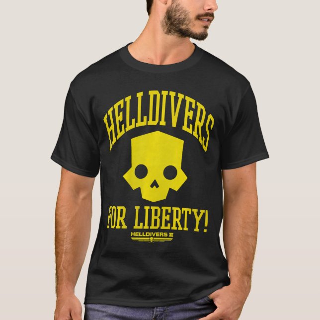 Helldivers 2 Sony PlayStation Video Game for Liber T-Shirt (Front)