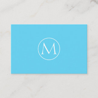 Helle Minimal Monogramm Visitenkarte Business Card