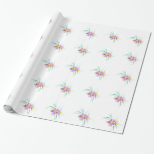 Helleborus ornament wrapping paper