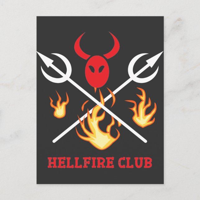 Hellfire Club Sign Postcard (Front)