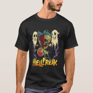 Hellfreak Zombie Haunted Saw Rampage Horror T-Shirt