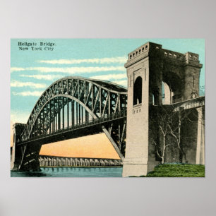 Hellgate Bridge, New York City Vintage Poster