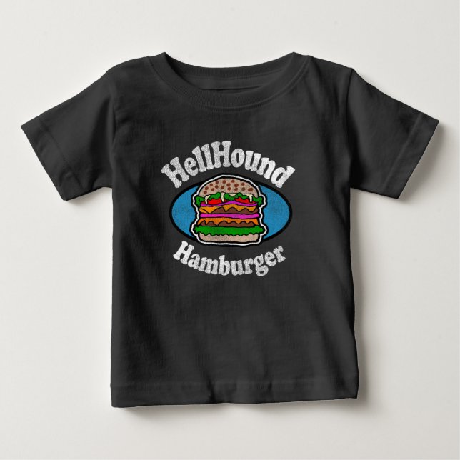 Hellhound Hamburger Baby T-Shirt (Front)