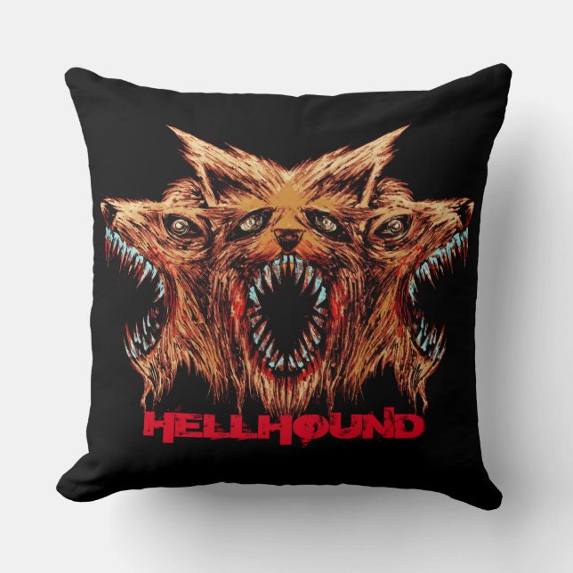 Hellhound Scary Creature Cushion (Front)