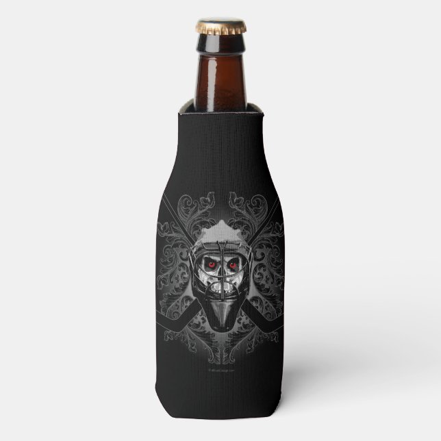 Hellish Hockey Goalie Bottle Cooler (Bottle Front)