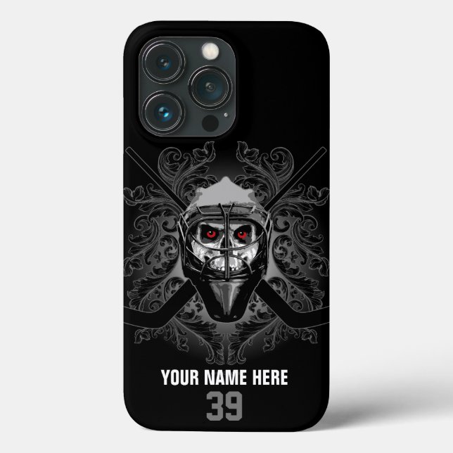 Hellish Hockey Goalie Case-Mate iPhone Case (Back)
