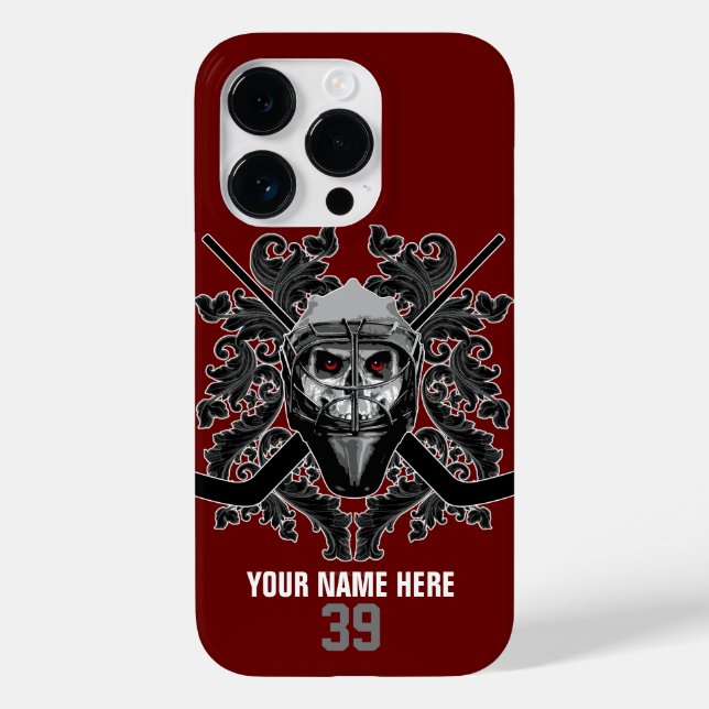 Hellish Hockey Goalie Case-Mate iPhone Case (Back)