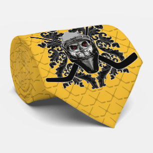 Hellish Hockey Goalie Tie