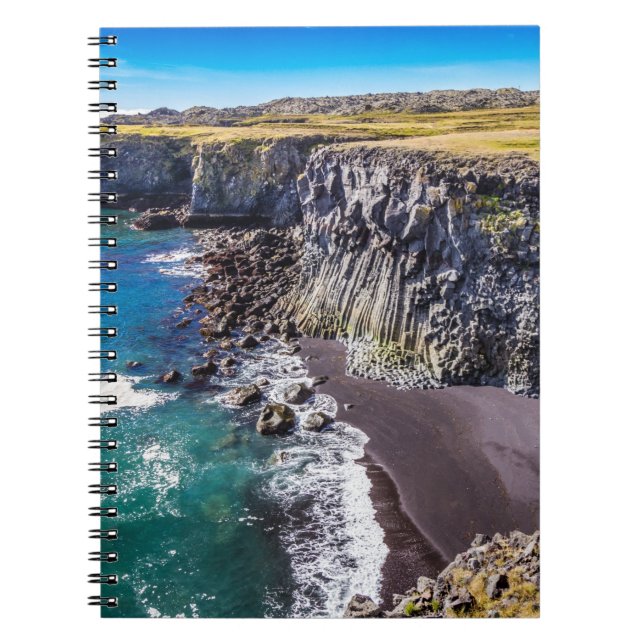 Hellnahraun Coast, Iceland Notebook (Front)