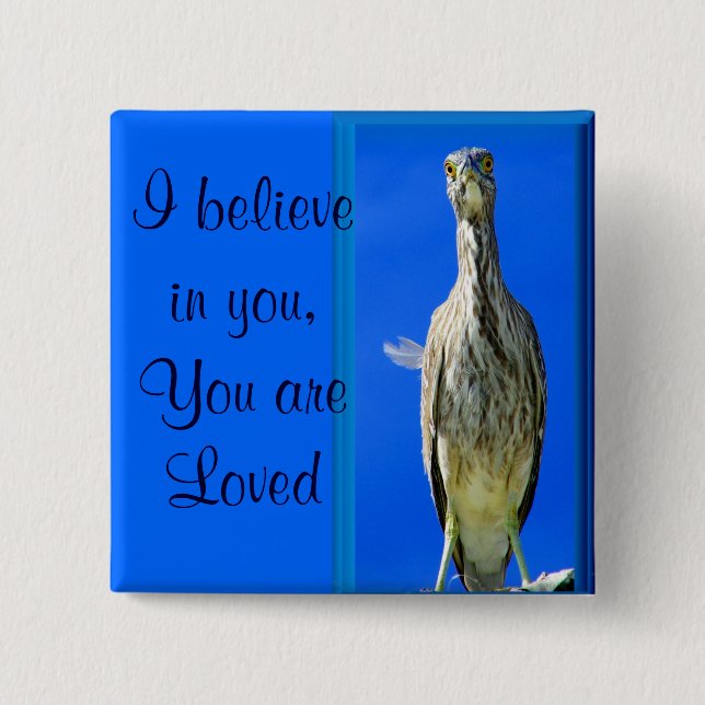 Hello_ 15 Cm Square Badge (Front)