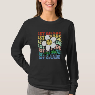 Hello 1st First Grade Teacher Back To School Retro T-Shirt