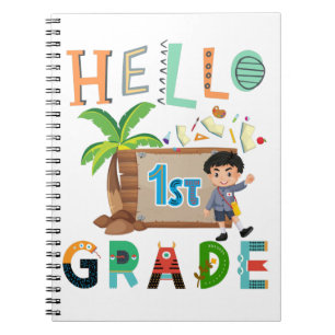 Hello 1st Grade First Day Of School Team Notebook