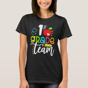 Hello 1st Grade Team Happy First Day Of School T-Shirt