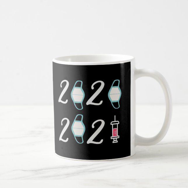 Hello 2021 Goodbye 2020 - It’s finally over Coffee Mug (Right)