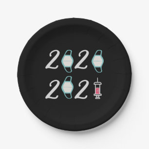 Hello 2021 Goodbye 2020 - It’s finally over Paper Plate