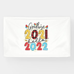 Hello 2022 Good Bye 2021 Banner