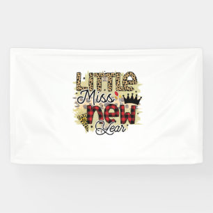 Hello 2022 Little Miss New Year Banner