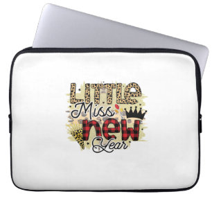 Hello 2022 Little Miss New Year Laptop Sleeve